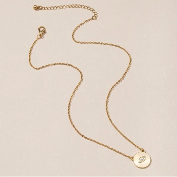 3/$30 💛 Evil Eye Charm Necklace - Picture 2 of 3